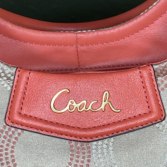 HTF COACH ASHLEY DOTTED OP ART SHOULDER TOTE - Picture 7 of 16